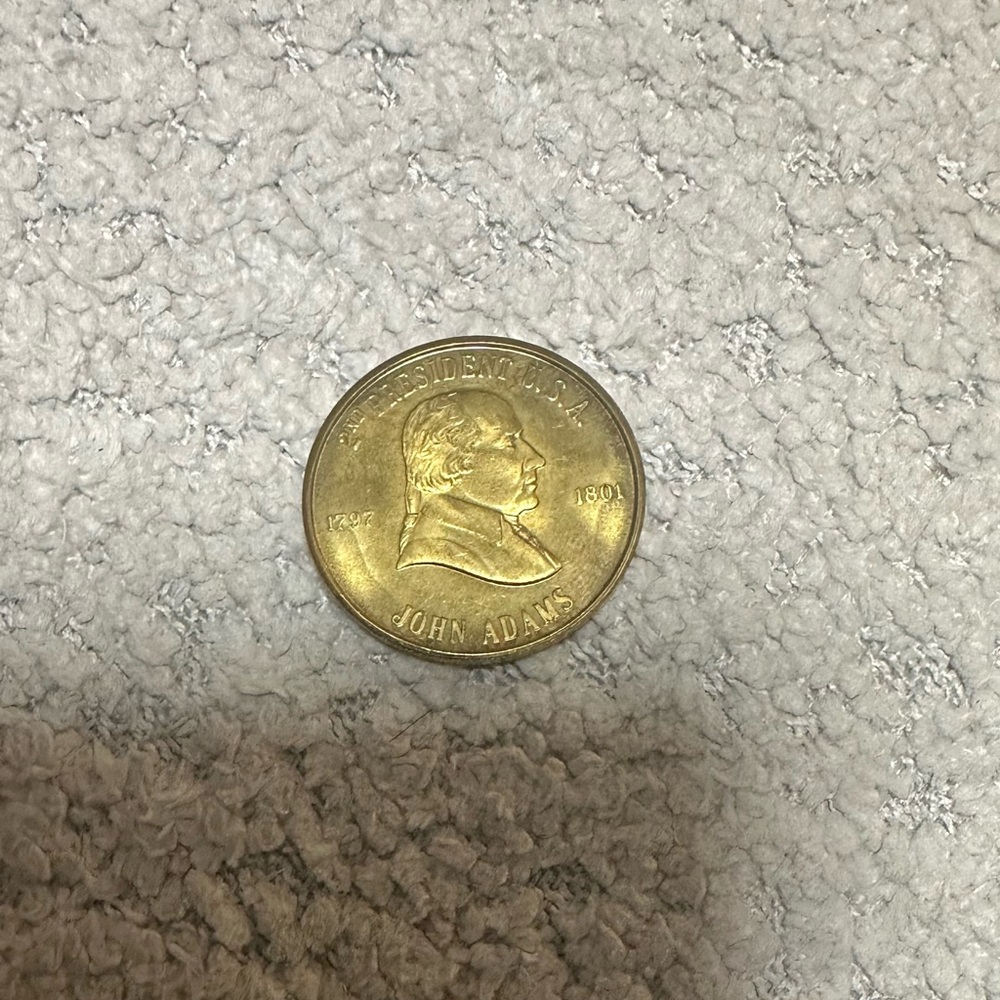 Vintage 1981 reader’s digest John Adams Presidential Coin